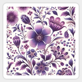 Purple Flowers Sticker